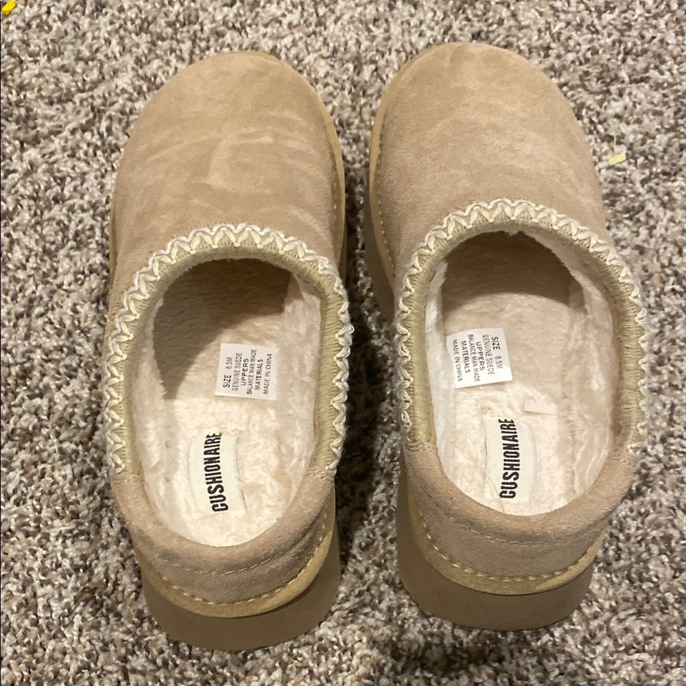 Women’s Tan slip on shoes